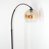 Koyoto Lampada da terra, Lampade ad arco Nero, 1-Luce