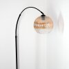 Koyoto Lampada da terra, Lampade ad arco Nero, 1-Luce