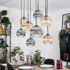 Koyoto Lampadario a sospensione, Lampada a sfera, Lampada a sospensione Écru, Nero, 8-Luci