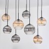 Koyoto Lampadario a sospensione, Lampada a sfera, Lampada a sospensione Écru, Nero, 8-Luci