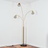 Yaak Lampada da terra Ottone, Nero, 3-Luci