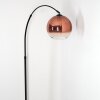 Koyoto Lampada da terra, Lampade ad arco Nero, 1-Luce