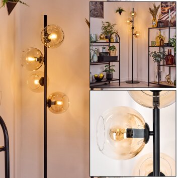 Koyoto Lampada da terra Ambrato, Chiaro, 4-Luci