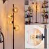 Koyoto Lampada da terra Ambrato, Chiaro, 4-Luci
