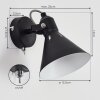 Upiano Applique Cromo, Nero, 1-Luce