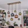 Koyoto Lampadario a sospensione, Lampada a sfera, Lampada a sospensione Écru, Nero, 8-Luci