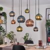 Koyoto Lampadario a sospensione, Lampada a sfera, Lampada a sospensione Écru, Nero, 8-Luci