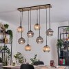 Koyoto Lampadario a sospensione, Lampada a sfera, Lampada a sospensione Écru, Nero, 8-Luci