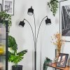Bassagoda Lampada da terra Nero, 3-Luci