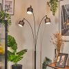 Bassagoda Lampada da terra Nero, 3-Luci