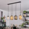 Apedo Lampadario a sospensione, Lampada a sospensione Ambrato, Chiaro, Grigio fumo, 4-Luci