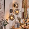 Koyoto Lampada a sfera, Applique Oro, Nero, 3-Luci