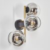 Koyoto Lampada a sfera, Applique Oro, Nero, 3-Luci