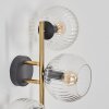 Koyoto Lampada a sfera, Applique Oro, Nero, 3-Luci