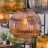 Koyoto Lampadario a sospensione, Lampada a sfera, Lampada a sospensione Écru, Nero, 8-Luci