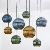 Koyoto Lampadario a sospensione, Lampada a sfera, Lampada a sospensione Écru, Nero, 8-Luci