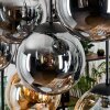Gastor Lampadario a sospensione, Lampada a sfera, Lampada a sospensione Ambrato, Grigio fumo, 8-Luci