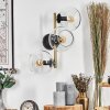 Koyoto Lampada a sfera, Applique Oro, Nero, 3-Luci