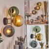 Koyoto Lampada a sfera, Applique Oro, Nero, 3-Luci