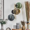 Koyoto Lampada a sfera, Applique Oro, Nero, 3-Luci