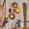 Koyoto Lampada a sfera, Applique Oro, Nero, 3-Luci