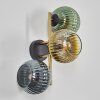 Koyoto Lampada a sfera, Applique Oro, Nero, 3-Luci