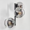 Koyoto Lampada a sfera, Applique Chiaro, Grigio fumo, 3-Luci