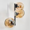 Koyoto Lampada a sfera, Applique Ambrato, 3-Luci