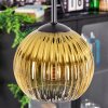 Koyoto Lampadario a sospensione, Lampada a sfera, Lampada a sospensione a cluster 30 cm Oro, Chiaro, 3-Luci