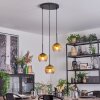 Koyoto Lampadario a sospensione, Lampada a sfera, Lampada a sospensione a cluster 30 cm Oro, Chiaro, 3-Luci