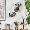 Koyoto Lampada a sfera, Applique Cromo, Grigio fumo, 3-Luci