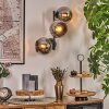 Koyoto Lampada a sfera, Applique Cromo, Grigio fumo, 3-Luci