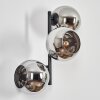 Koyoto Lampada a sfera, Applique Cromo, Grigio fumo, 3-Luci