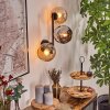 Koyoto Lampada a sfera, Applique Ambrato, Cromo, Grigio fumo, 3-Luci