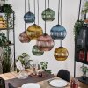 Koyoto Lampadario a sospensione, Lampada a sfera, Lampada a sospensione Écru, Nero, 8-Luci