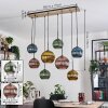 Koyoto Lampadario a sospensione, Lampada a sfera, Lampada a sospensione Écru, Nero, 8-Luci