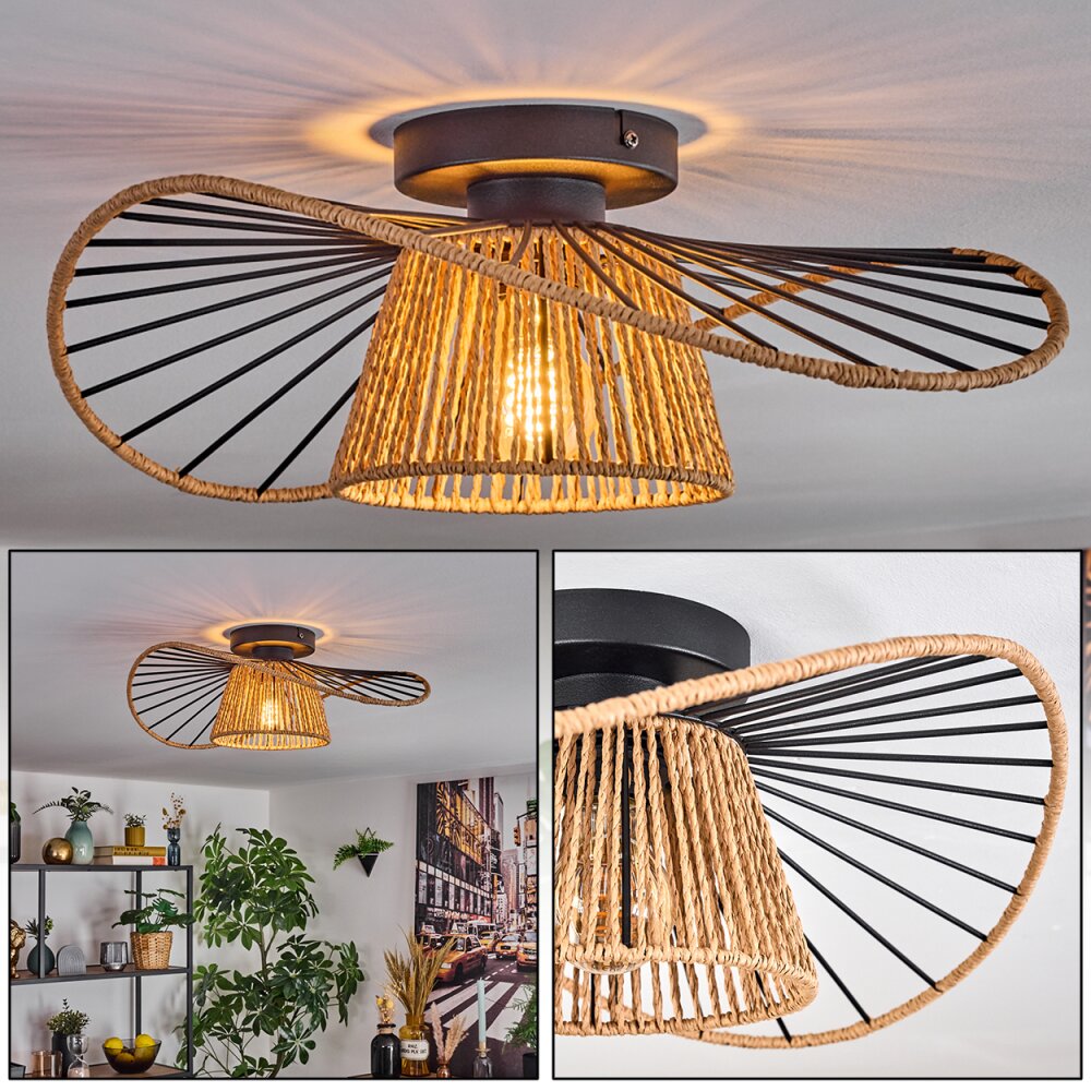 Elsa Plafoniera Nero, 1-Luce main product photo