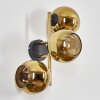Koyoto Lampada a sfera, Applique Oro, Nero, 3-Luci