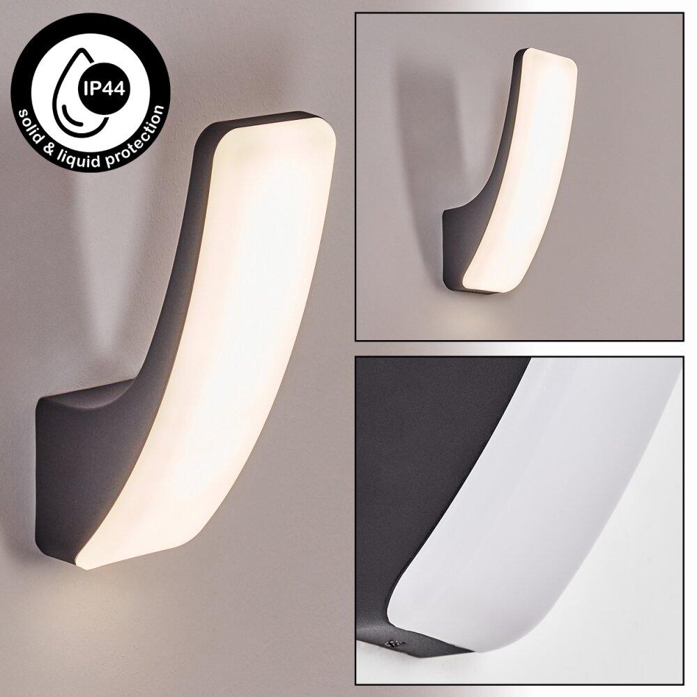 Gilan Lampada da parete per esterno, Applique LED Nero, 1-Luce main product photo