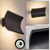 Grana Lampada da parete per esterno, Applique LED Nero, 2-Luci