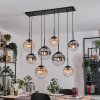 Gastor Lampadario a sospensione, Lampada a sfera, Lampada a sospensione Ambrato, Chiaro, Grigio fumo, 8-Luci