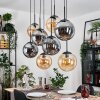Gastor Lampadario a sospensione, Lampada a sfera, Lampada a sospensione Ambrato, Grigio fumo, 8-Luci
