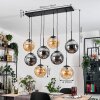 Gastor Lampadario a sospensione, Lampada a sfera, Lampada a sospensione Ambrato, Grigio fumo, 8-Luci