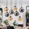 Gastor Lampadario a sospensione, Lampada a sfera, Lampada a sospensione Ambrato, Grigio fumo, 8-Luci
