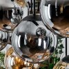 Gastor Lampadario a sospensione, Lampada a sfera, Lampada a sospensione Ambrato, Grigio fumo, 8-Luci