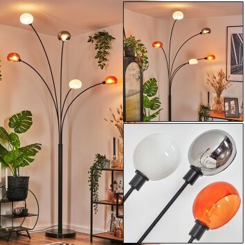 Nikkala Lampada da terra Nero, 5-Luci