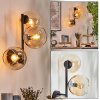 Koyoto Lampada a sfera, Applique Ambrato, Chiaro, 3-Luci