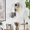 Koyoto Lampada a sfera, Applique Ambrato, Chiaro, Grigio fumo, 3-Luci