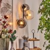 Koyoto Lampada a sfera, Applique Ambrato, Chiaro, Grigio fumo, 3-Luci