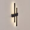 Glara Lampada da parete per esterno, Applique LED Nero, 2-Luci